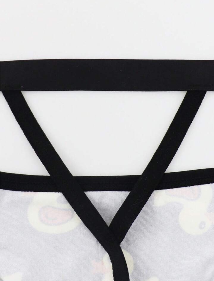 Men's Duck Print Hollow Out Men's Briefs